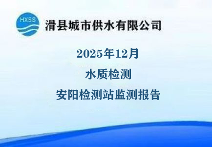 2025年12月水质监测安阳监测站检测报告 